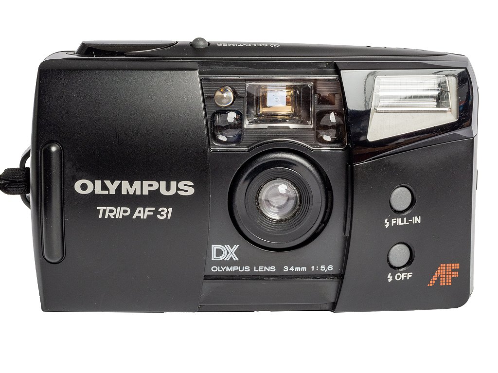 Câmera 35mm - Olympus Trip AF31 QD (9.8/10) Na Caixa (New Old