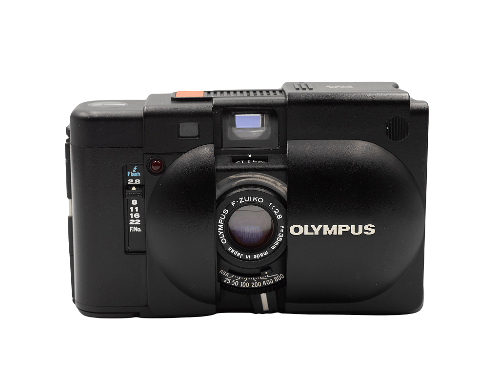 Câmera 35mm - Olympus XA + Flash A11 + Estojo - 9.5/10 - Foto com