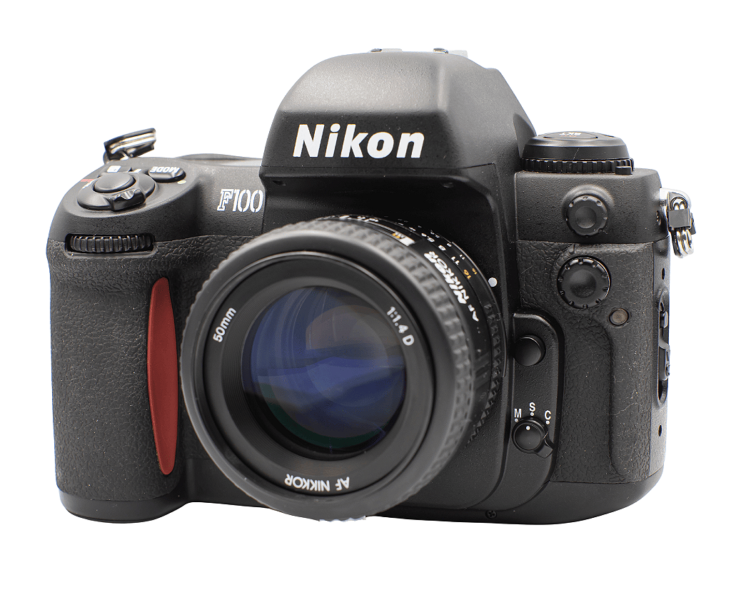 Câmera 35mm - Nikon F100 + Lente 50mm f/1.4 (NOVOS, NA CAIXA