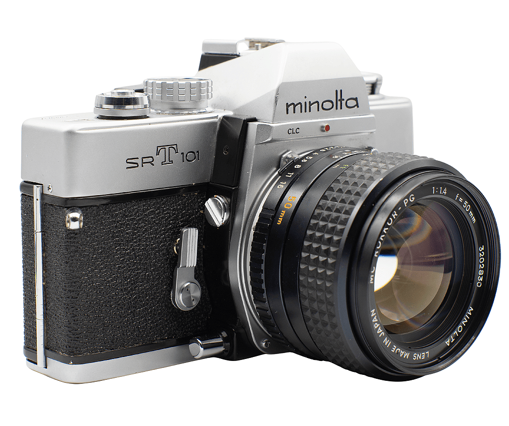 【激安】 MINOLTA SR-101& PENTAX SPOTMATIC SP Década de 70 1/3 (Minolta SR-T 101 CLC, Pentax Spotmatic SP II