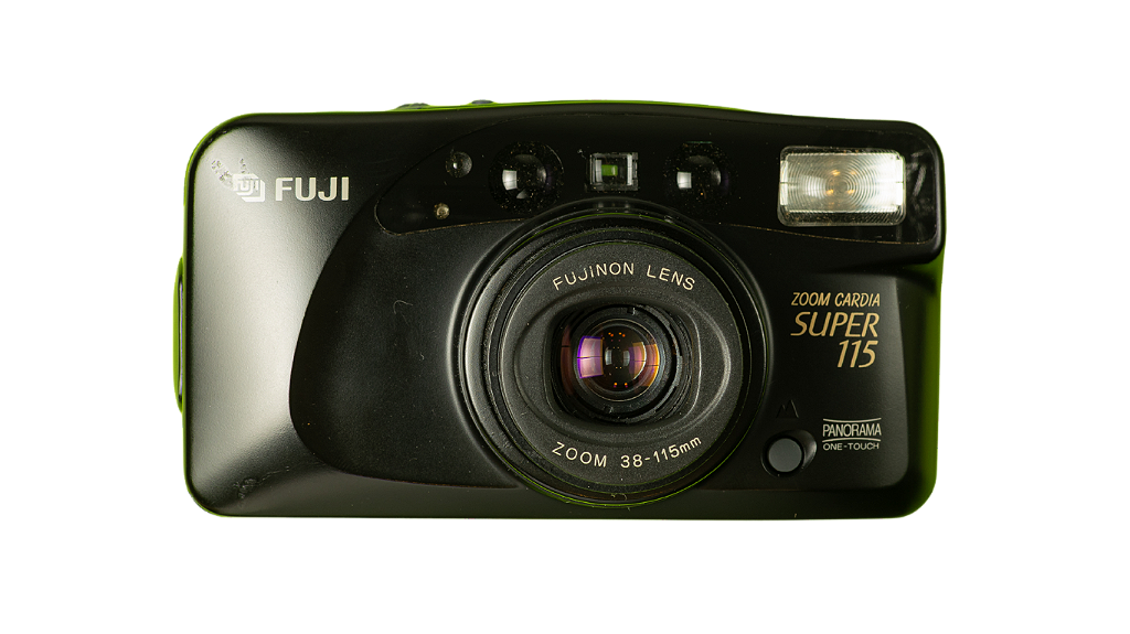 FUJI　FILM　zoom cardia super115 Câmera 35mm - Fujifilm Cardia Super 115 + Filme - Foto com Filme