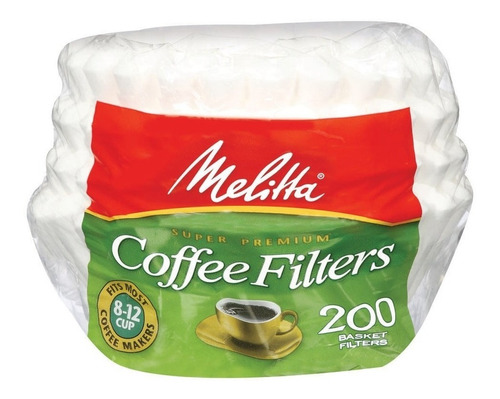 Filtro de papel Melitta para cafeteira 8-12 cups Branco c/ 200 - - HOP Star  a sua loja de presentes