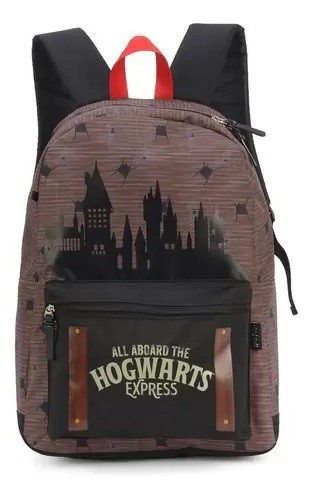 Mochila mochila escolar Harry Potter Mochila com Rodinhas color