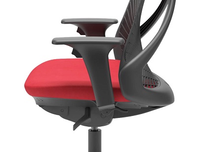 Cadeira Escritório Giratória Ergonômica Speed Tela Preta | Mirage Móveis
