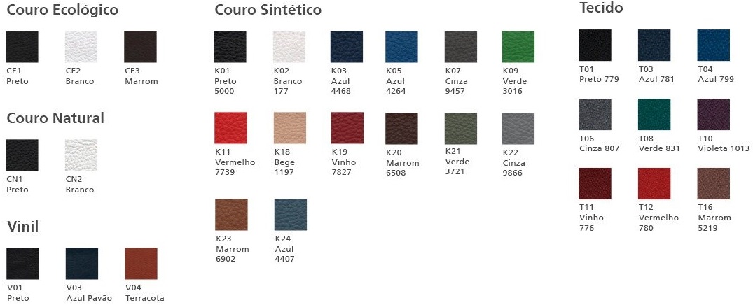 Tabela de Cores | Mirage Móveis