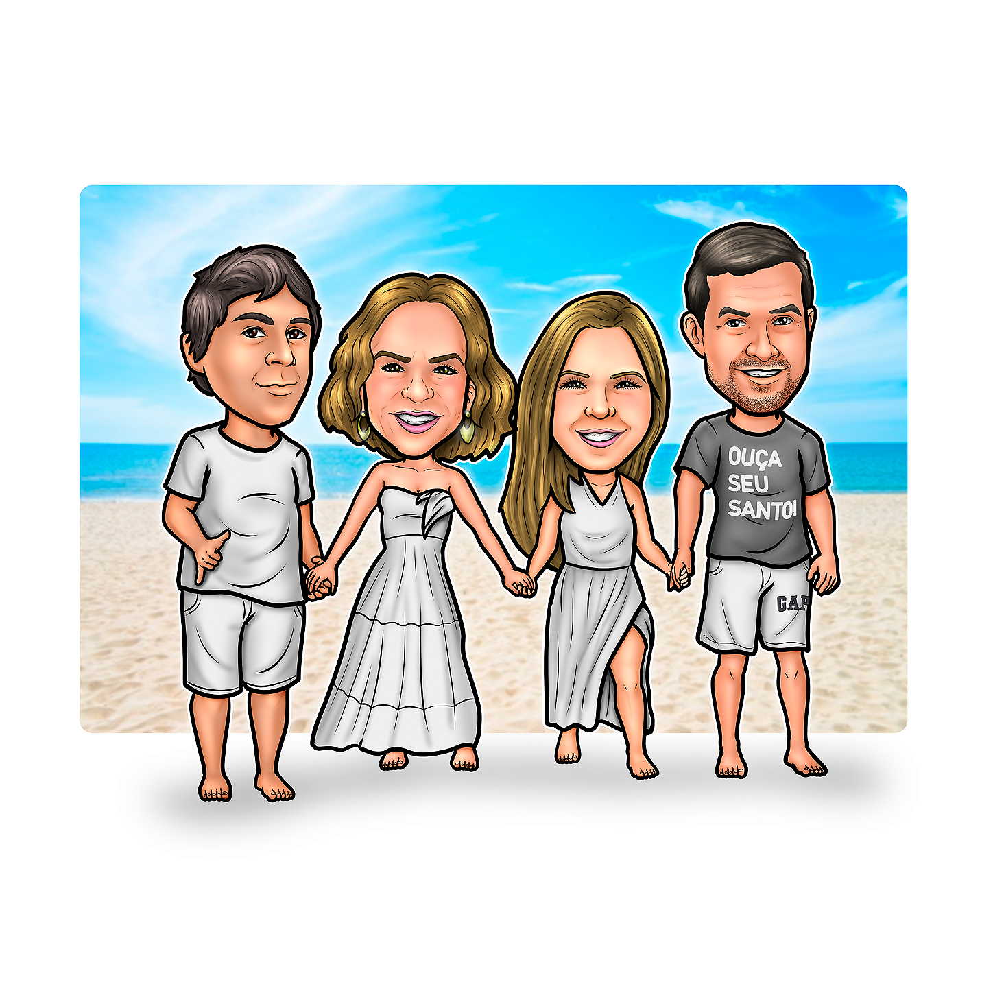 caricatura-praia-familia-ferias-ano-novo