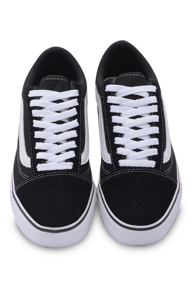 Tênis Vans Old Skool Preto Branco Feminino - Apolo Shoes