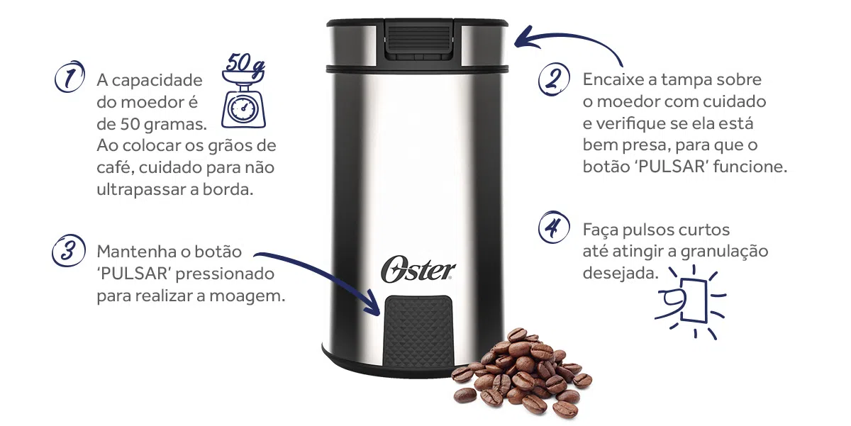 MOLEDOR DE CAFÉ OSTER OMDR100 220V