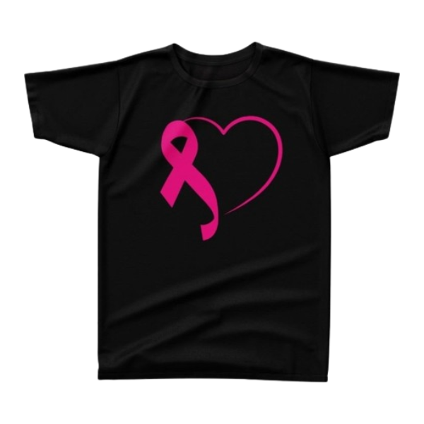 Camiseta/blusa Outubro rosa preta Nave Dando vida aos seus sonhos!
