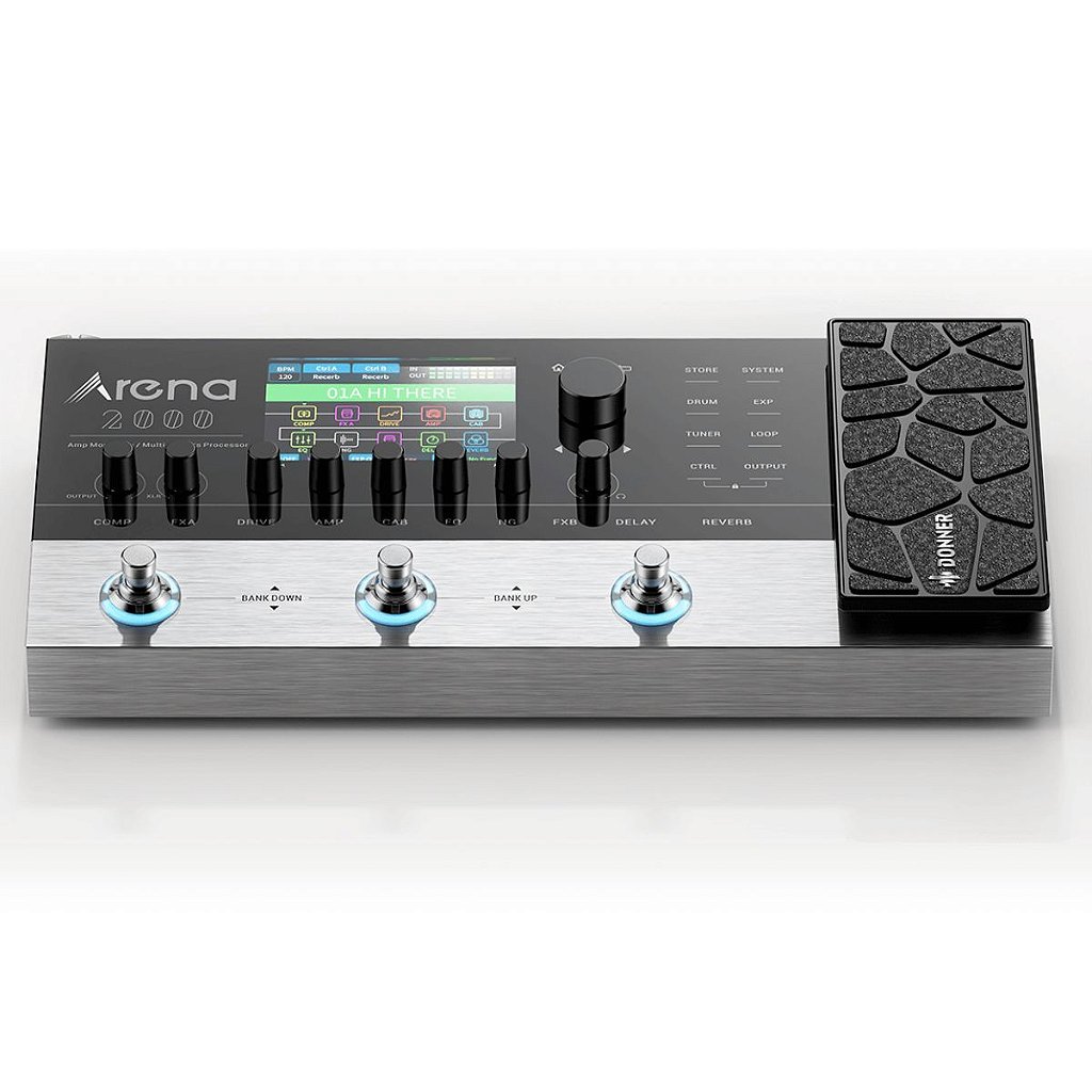 PEDALEIRA GUITARRA MULTI EFEITOS ARENA 2000 DONNER - KMG