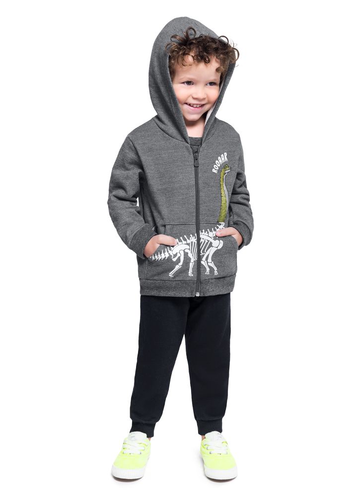 toddler gray moletom com capuz