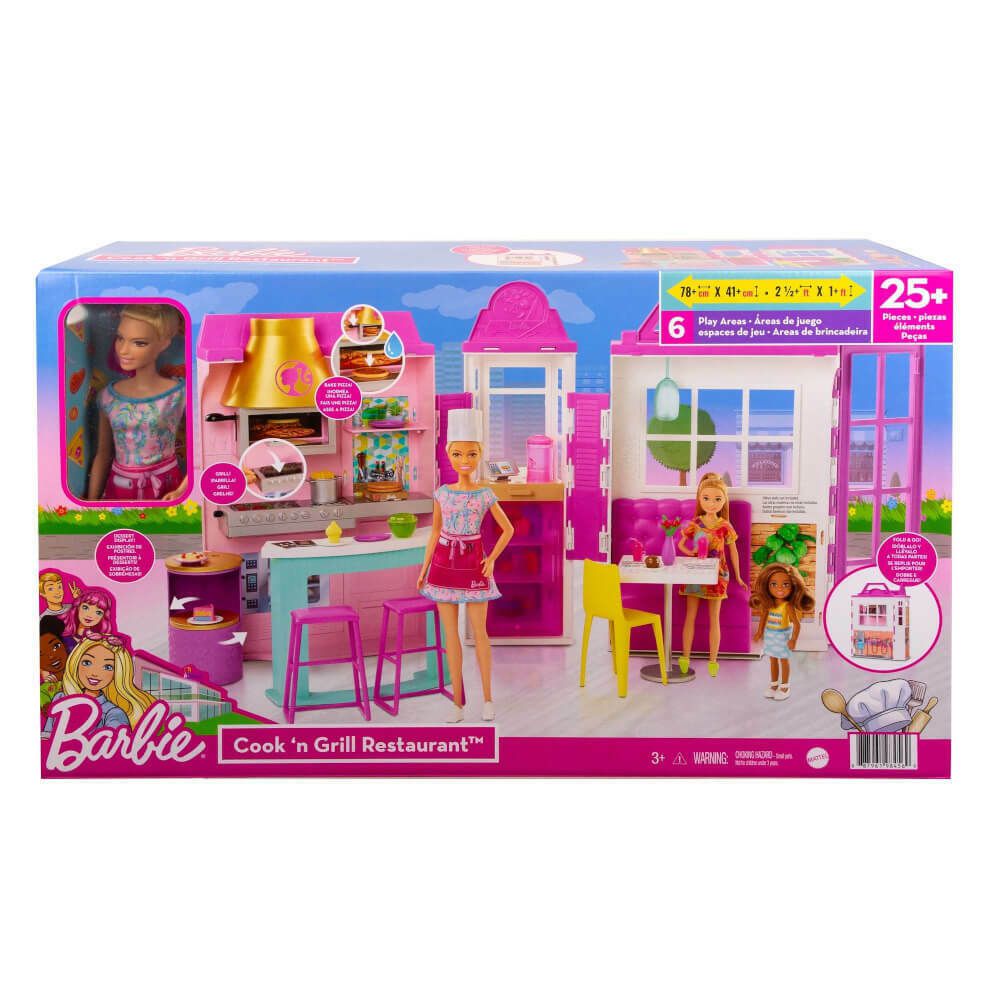 Boneca Articulada - Barbie Pets - Loja de Pet Shop - 25 peças - Mattel