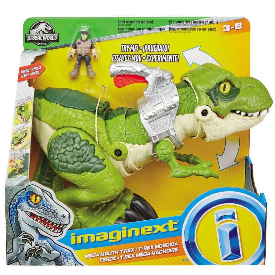 Dinossauro Tiranossauro Rex Rugido - Jurassic World Mattel em