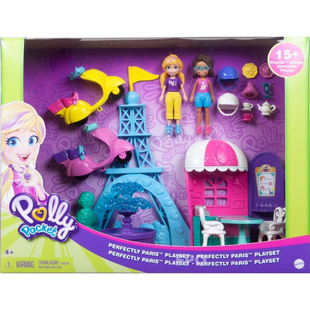 Mini Boneca - Polly Pocket - Polly com Veículo - Carro de