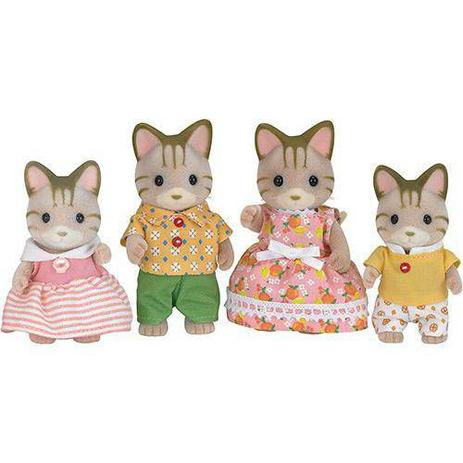 As famílias de sylvanian definem jogos de gatinho infantil para