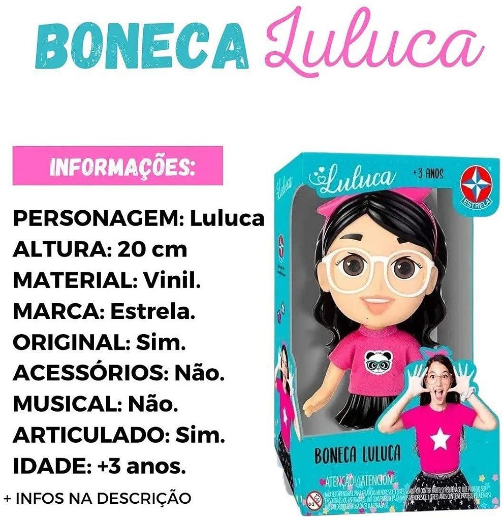 Boneca Luluca Estrela 1001005700033 - Star Brink Brinquedos