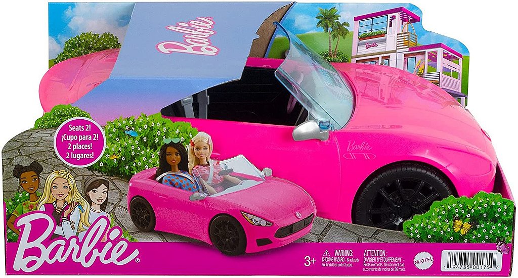 Barbie Extra - Carro Conversível - Prateado Brilhante - 16 cm