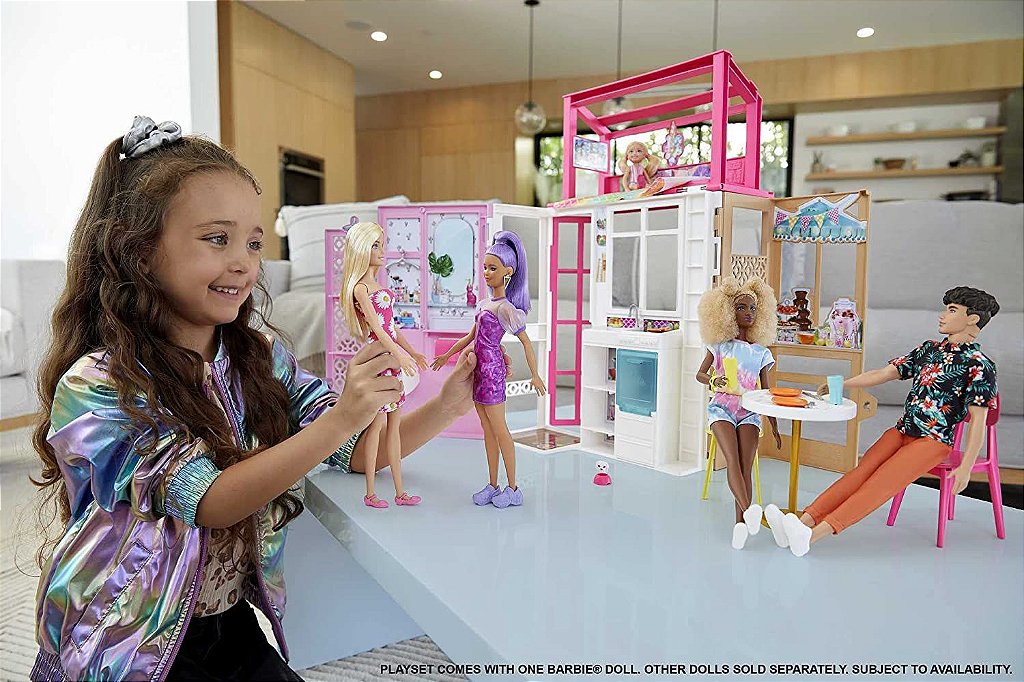 Conjunto Cenário e Boneca Casa Glam 360° Barbie - Mattel