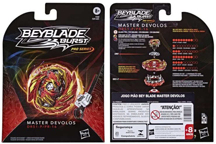 Jogo Pião Beyblade Pro, Kit com Pião e Lançador Perfect Phoenix