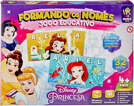 Princesas Disney, Educativo, Descobrindo as Vogais - Mimo Play - Mimo Toys