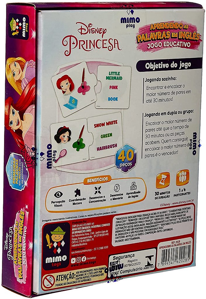 Jogo Mimo Das Letras Disney Princesa