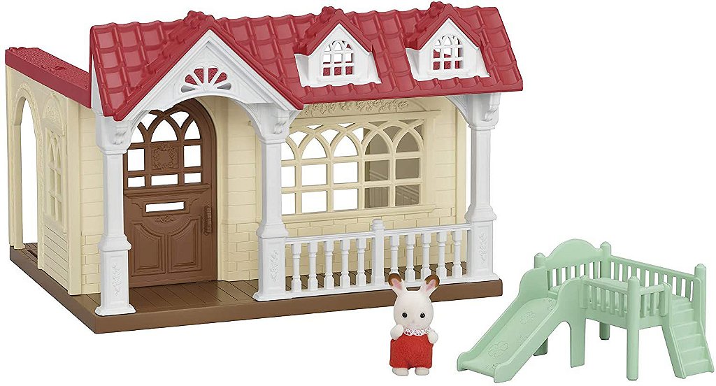 Casa Telhado Vermelho com Luzes, Sylvanian Families, Multicor :  : Brinquedos e Jogos