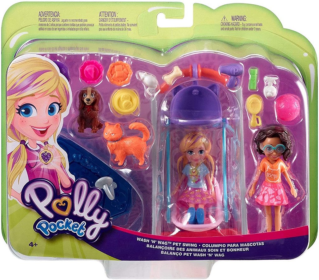 Veículo e Boneca – Polly Pocket – Hospital Móvel dos Bichinhos