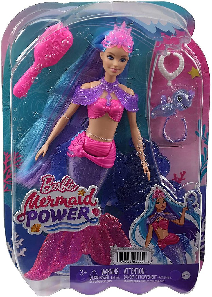 Boneca Barbie Sereia Mermaid Power Malibu Mattel HHG52 - Star