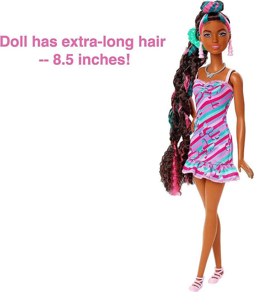Boneca Barbie Fashion Vestido de Borboletas Rosa - Mattel