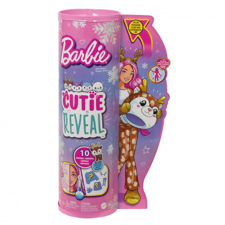 Boneca Articulada - Barbie Cutie Reveal - Selva - Elefante - Mattel