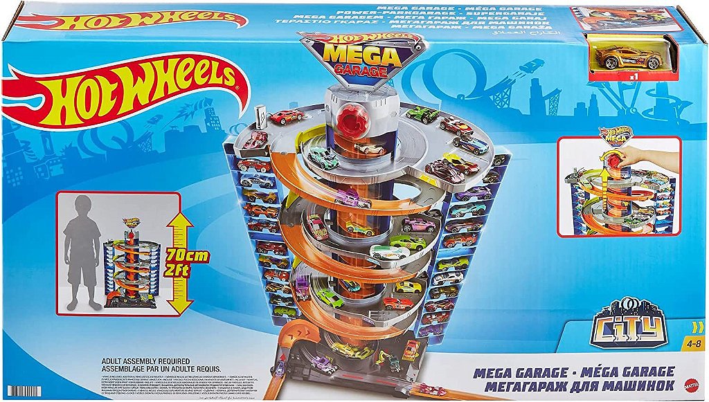 Pista Hot Wheels City Mega Garagem Espiral - Mattel