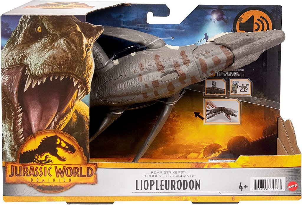 Jurassic World Roar Dino Strikes Liopluerodon Mattel HDX38 - Star