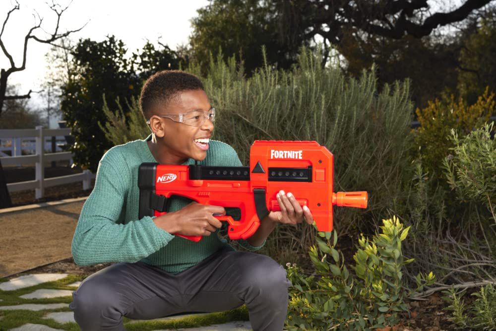 Lança Dardos Nerf Fortnite Compact SMG Lançador Motorizado Estilo Ultra Red  F4167 - Hasbro