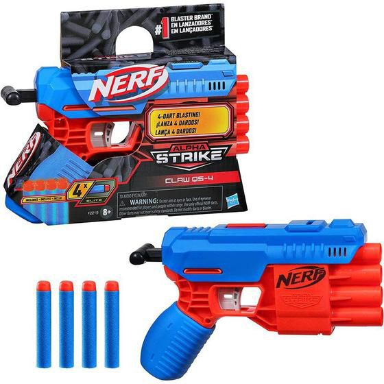 Lança Dardos Nerf Alpha Strike Claw Dual QS-4 F2468 Hasbro Star