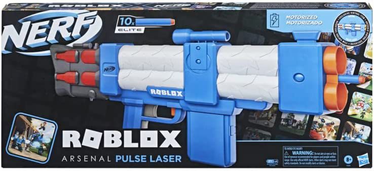 Lançador de Dardos Nerf Roblox Laser Motorizado F2485 Hasbro em