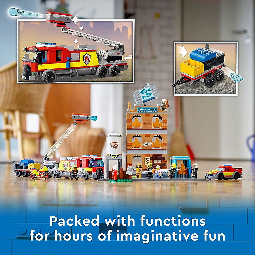 Lego City Corpo de Bombeiros 60321 - Star Brink Brinquedos