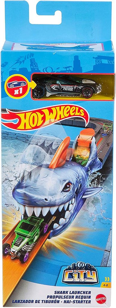 Brinquedos - Pista Hot Wheels City Robô Tubarão - Mattel - Loja Virtual