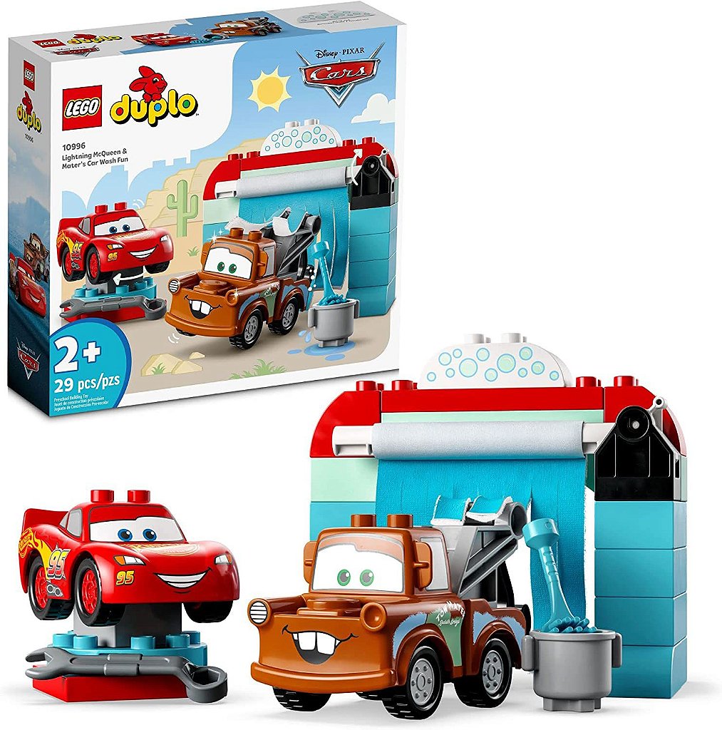 Lego Duplo Disney Diversão no Lava Jato com McQueen e Mate - Star Brink  Brinquedos