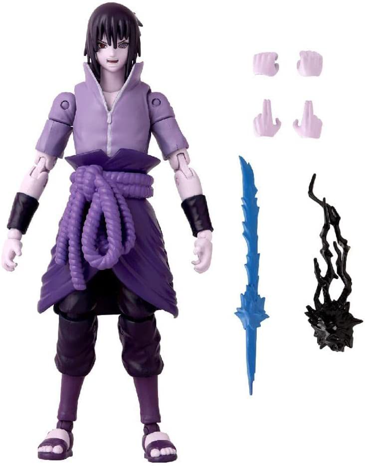 Boneco Sasuke Uchiha Criança Anime Naruto Blocos De Montar