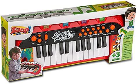 Teclado Infantil Musical Grava E reproduz Lets Rock Toyng - Lojas Magal