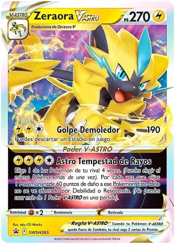 Pokemon Box Coleção de Batalha Vmax e V-Astro Deoxys ou Zeraora - Solo  Sagrado Cards