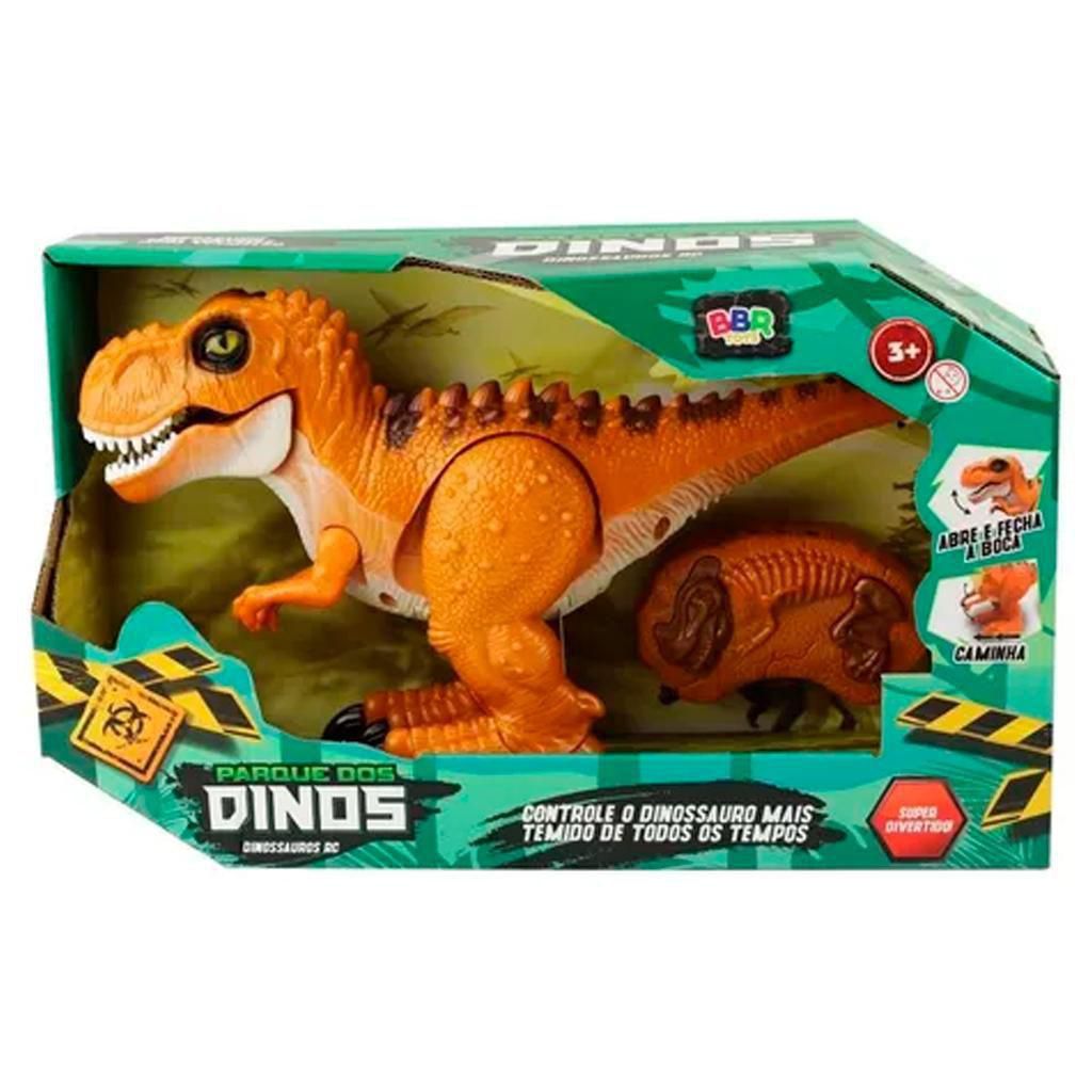 Dinossauro Lançador de Carrinhos Infantil - Bbr Toys