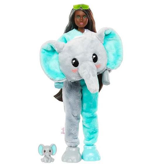 Mattel Barbie Cutie Reveal Jungle Animal Series Fantasia de elefante de  boneca Chelsea