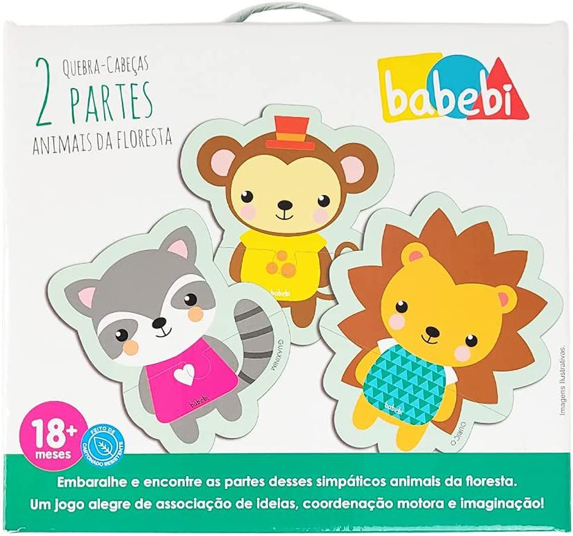 Quebra Cabeça Infantil MDF Animais da Floresta Babebi 6001 - Star Brink  Brinquedos