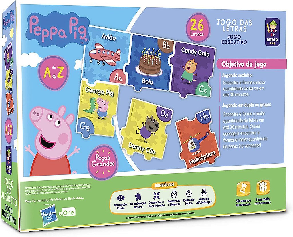 Peppa Pig - Educativo, Jogo do Números - Mimo Play - Mimo Toys