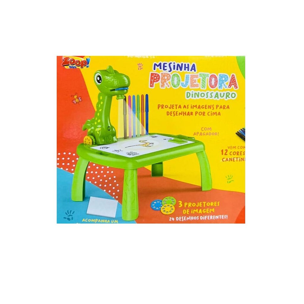 Mesa Infantil Projetora De Desenhos Dinossauro - Zoop Toys
