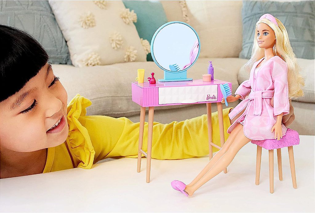 Boneca Barbie Fashion Conjunto Quarto Dos Sonhos O Filme