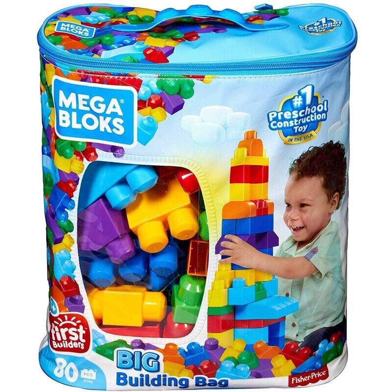Mega Bloks Fisher Price Bigger Building Bag Mattel HHm96 - Star Brink  Brinquedos