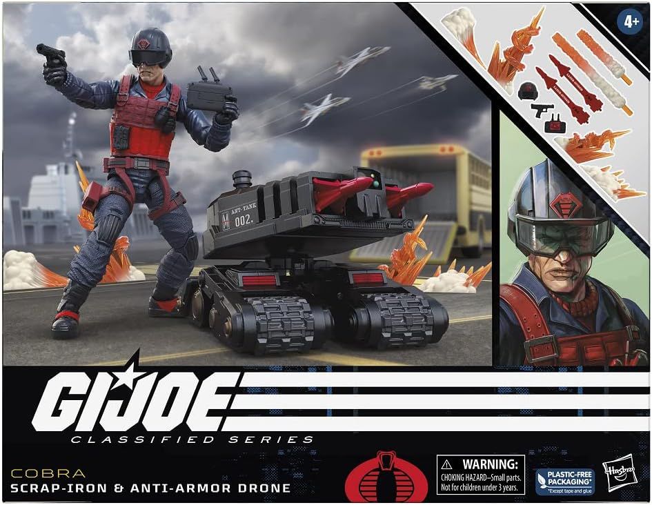G.I. Joe Classified Sucata de Ferro e Drone Anti-Armor F7746