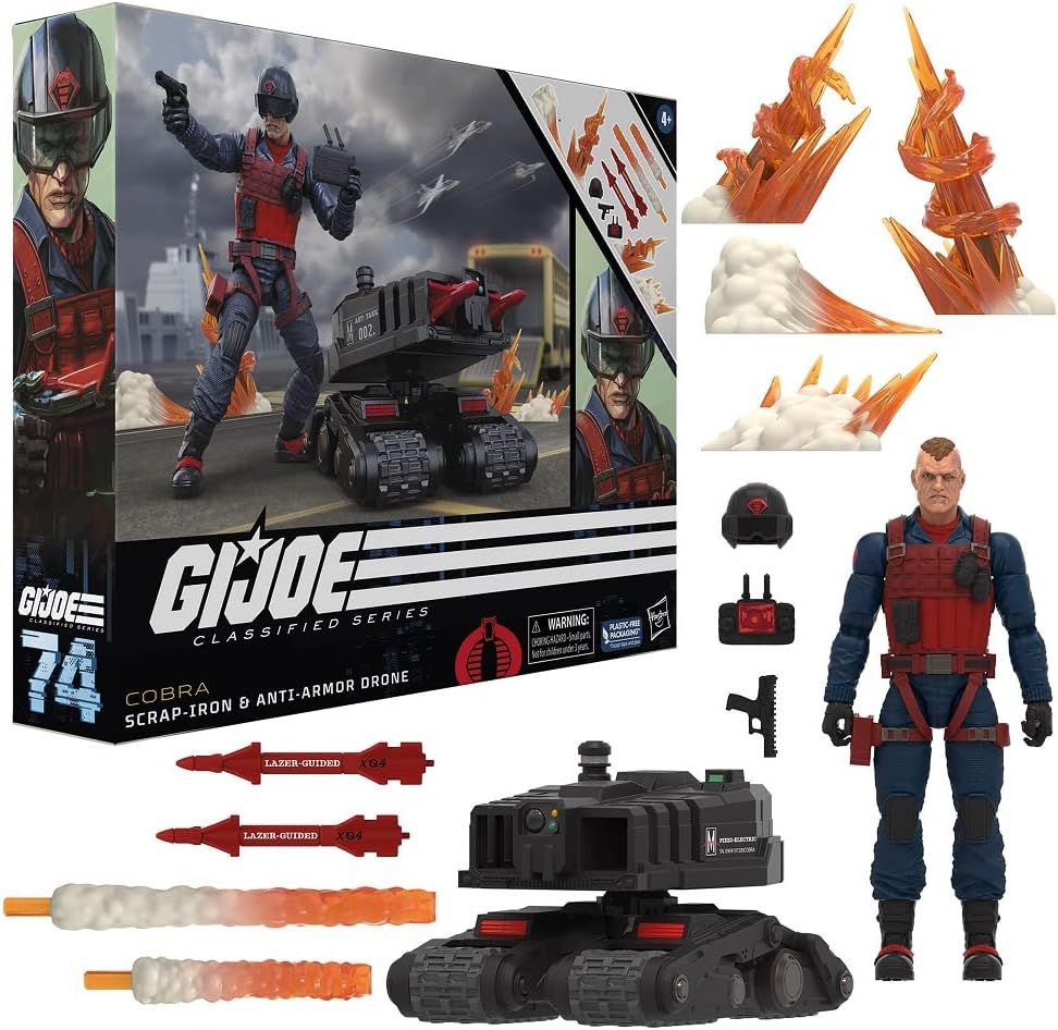G.I. Joe Classified Sucata de Ferro e Drone Anti-Armor F7746